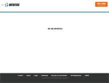 Tablet Screenshot of nutritics.com